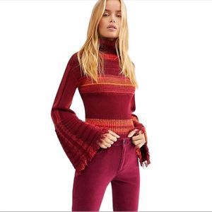 Free People Close to Me Pullover Bell Sleeve Sweater